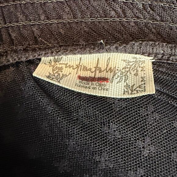 Free People maxi skirt ruffled tiered sheer flowy boho half slip frilly Medium - Picture 7 of 9